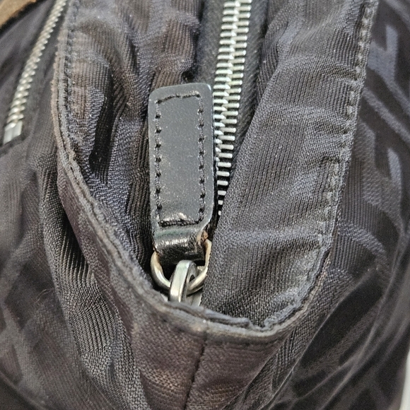 Fendi Zucca FF Vintage Black Tote - Picture 10 of 16